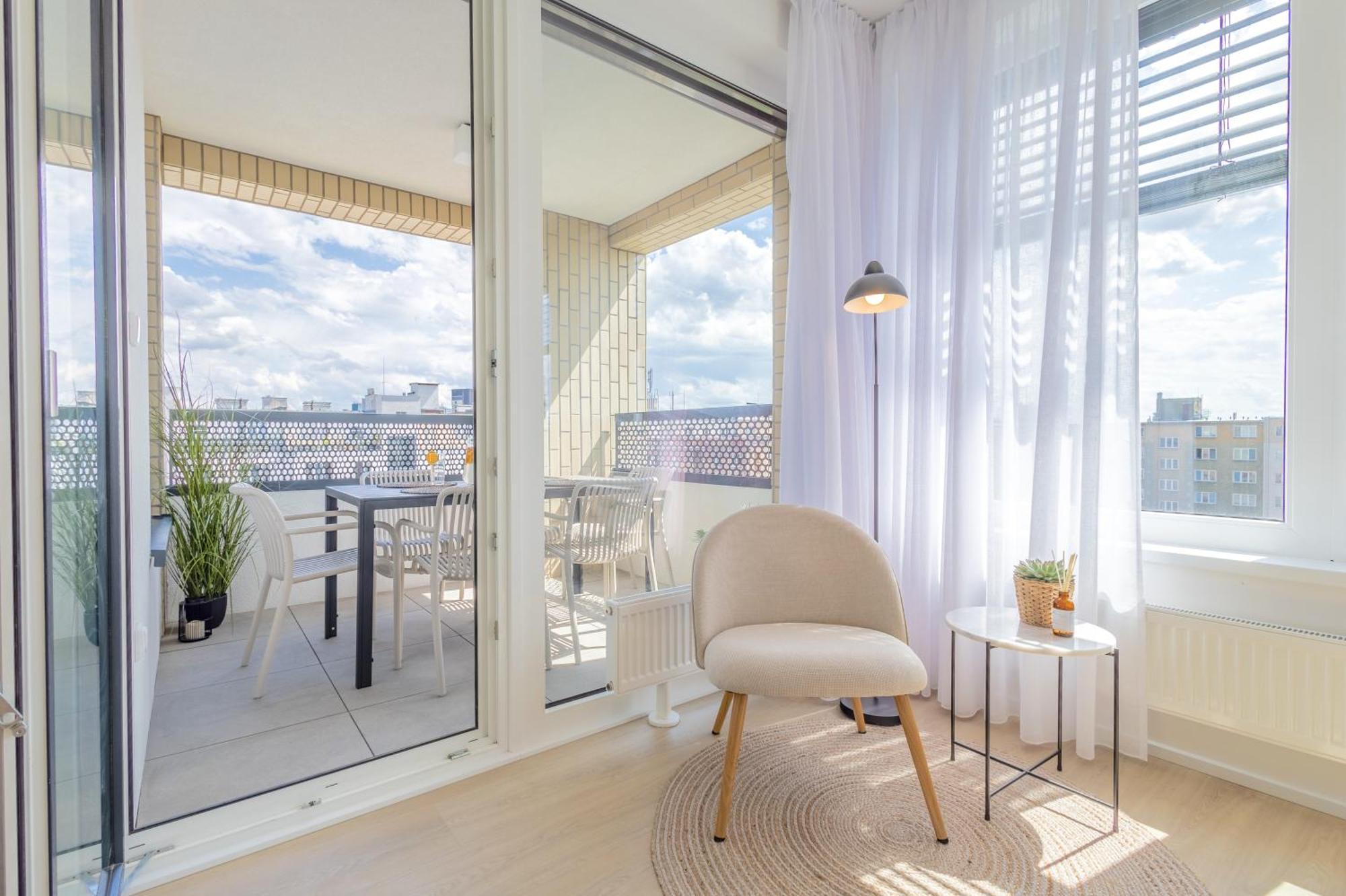 شقة Bright 2Br - 8Th Floor, Balcony, Free Parking - By Gravity براغ المظهر الخارجي الصورة